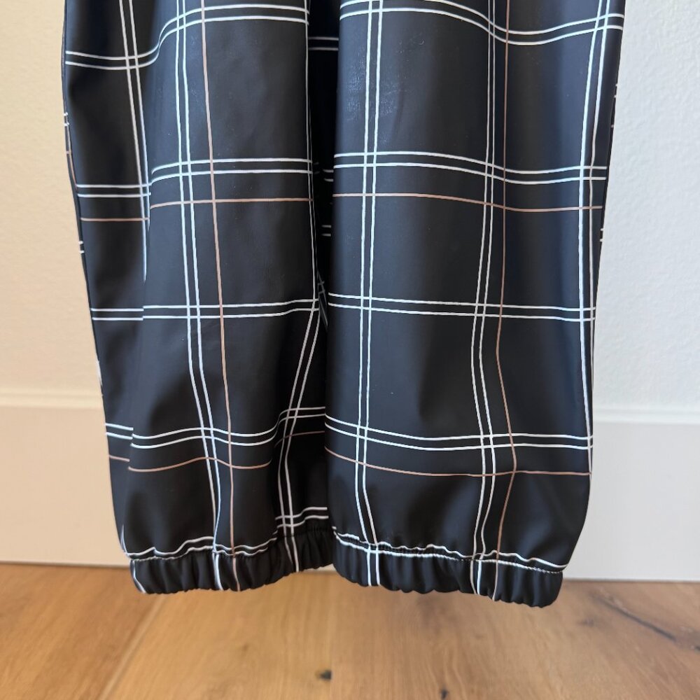 Miles The Label Rain Overalls 2Y • Black & White Plaid • Kids waterproof Outdoor - Picture 6 of 16